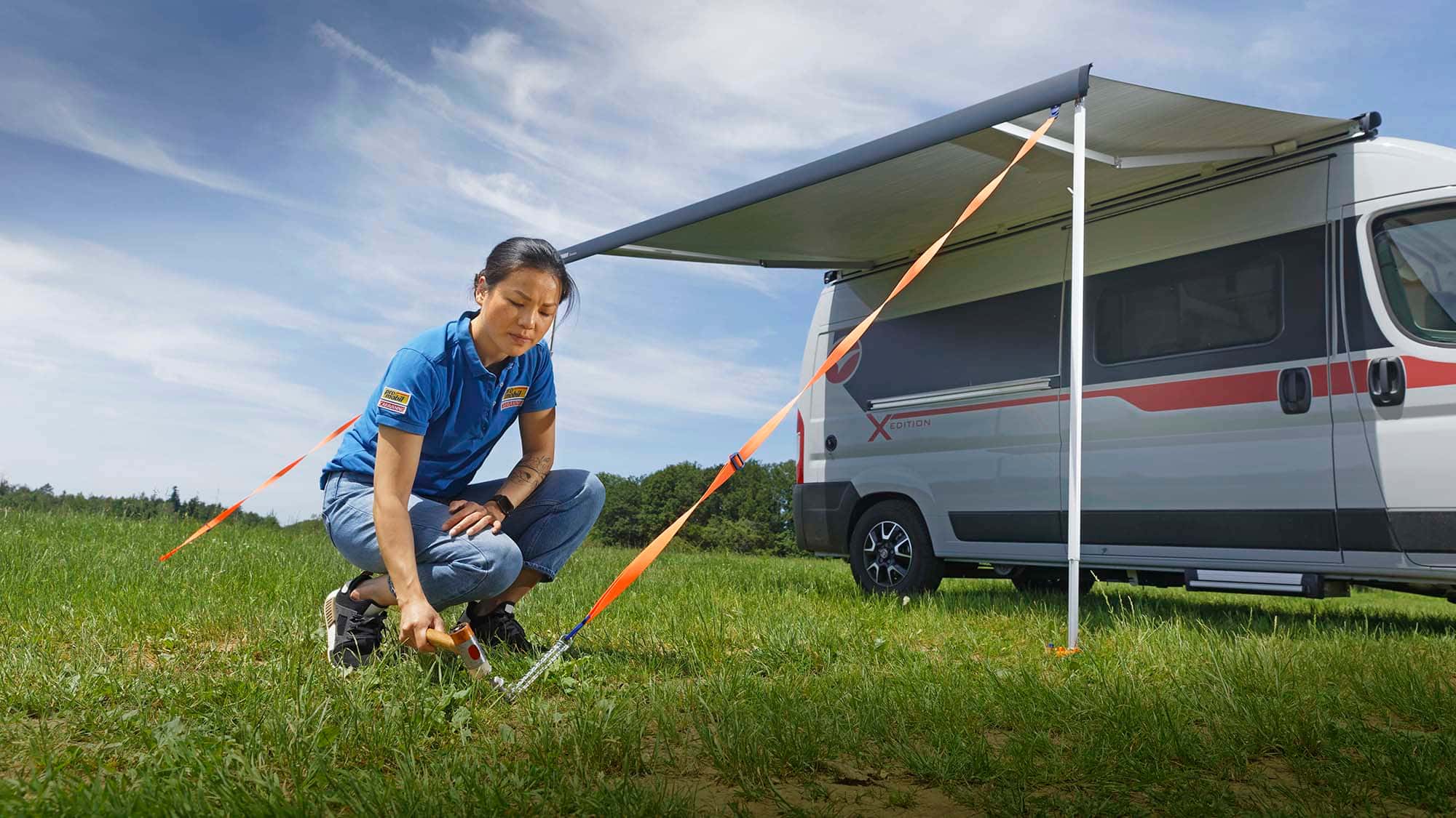 dome tent Ø25m TUBE/PVC Event — Viking Dome Ausziehbare manuelle/elektrische Markise, Baldachin, Bunte Hängematte ample interior storage pockets Length:14 Feet