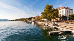 Germany, Baden-Wuerttemberg, Ueberlingen, lakeside promenade