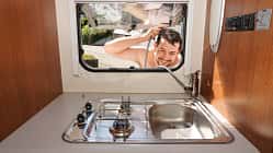 Caravan optimieren, Armatur, Erneuerung, dusche, DIY Caravan-Armatur erneuern