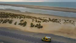 Campervan am Strand von Zeeland