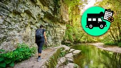Hiking in the Canyon "Wutach Gorge"
