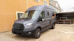 Frontansicht, Ford E-Transit, Camper, Elektrocamper