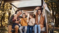 Symbolbild Herbstcamping mit der Familie