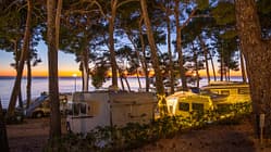 weihnachtsstimmung, Campingplatz, Kroatien, sonnenuntergang