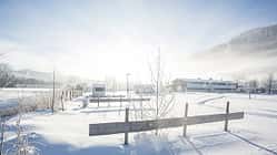 Alpsee Camping, Stellplatz, Winter, Schnee