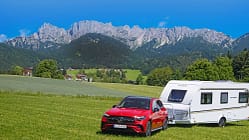 Front, Mercedes Benz GLC 300, Camping, Wohnwagen, Caravan