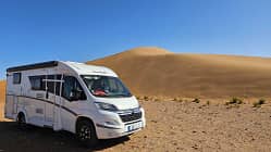 Düne, Marokko, Camping, Urlaub, Winter, Wohnmobil