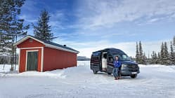 Kabe Abisko Van 690 LB, Mercedes, seitlich, Schnee