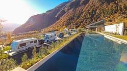 Platz Italien, Campingplatz, Winter, Tirol