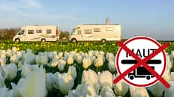 Niederlande, Womos, Tulpen, Maut-Schild