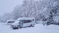 Iglu, Carado T447, Wintercamping, Wohnmobil, Schnee, Thüringen, Ostsee