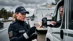 Polizistin, Wohnmobil, Kontrolle