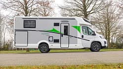 Seitenansicht, Forster T 745 EB, Wohnmobil, Teilintegriert, Preiswert, Einzelbett