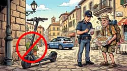 E-Roller konfisziert in Italien