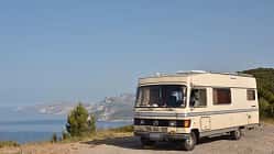 Hymer 650 BS, Oldtimer, Integriert, Wohnmobil, Klassiker Außenansicht, Hymer 650 BS, Oldtimer, Integriert, Bettmobil, Klassiker