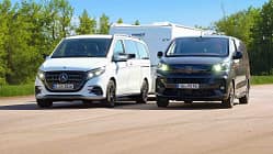 Aufmacher, Mercedes V 300d Avantagarde, Peugeot Traveller Allure L3, Bus, Zugwagen