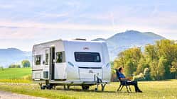 LMC Videro 510 E, Caravan, Wohnwagen, Luxus Frontansicht, LMC Videro 510 E, Caravan, Wohnwagen, Luxus