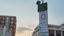 ZTL Not Active - Digital Sign In Italian Urban Area