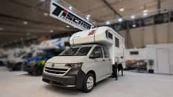 Die Tischer Trail Kabine auf dem VW T7 wurde bereits auf der Messe CMT 2026 präsentiert.