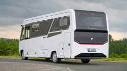 Reisemobil, Frankia Noctra Liner, Premiere, Außenansicht, Heck, Panoramafenster f_Frankia_Noctra_Liner_Heck