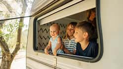 Baby, Reisen, Camping, Kinder, Kinderglück, Campervan, Camping, Caravan-Fenster Kinderglück, Campervan, Camping, Caravan-Fenster