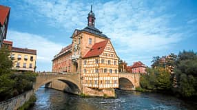 Das Alte Rathaus ist Wahrzeichen von Bamberg