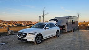 Praxistest, Caravelair und Genesis, Außenfoto Gespann