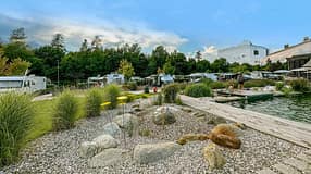 Schwimmteich, Campingplatz, Montiggl