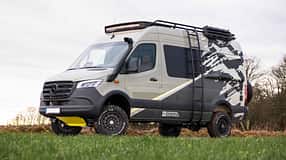 Campingbus, Außenaufnahme, Leiter, Sprinter