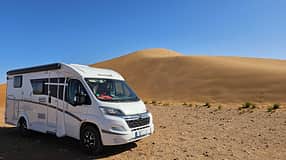 Düne, Marokko, Camping, Urlaub, Winter, Wohnmobil