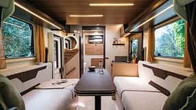 Rimor Sitzgruppe, Rimor sarus 67 Plus, Wohnmobil, Heckbad, Teilintegriert