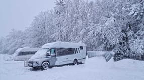 Iglu, Carado T447, Wintercamping, Wohnmobil, Schnee, Thüringen, Ostsee