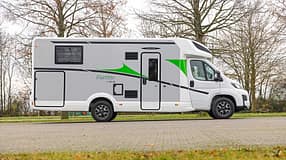 Seitenansicht, Forster T 745 EB, Wohnmobil, Teilintegriert, Preiswert, Einzelbett