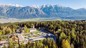Camping Judenstein, Lufbbild, Berge, Campingplatz