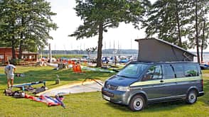 VW California Beach, 2007, Campingplatz VW California Beach, 2007, Campingplatz