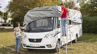 Herablassen der Hülle