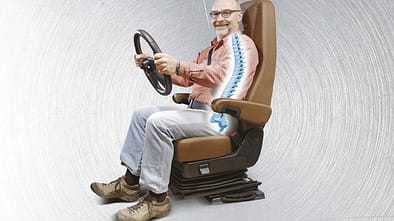 Fahrersitz Seitenansicht