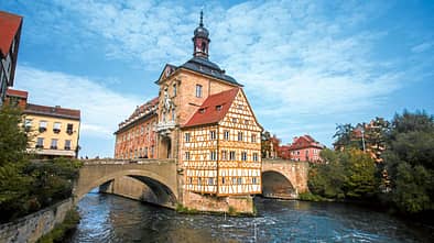 Das Alte Rathaus ist Wahrzeichen von Bamberg