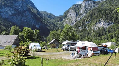 Roßleithen: idyllisch gelegener kleiner Campingplatz.
