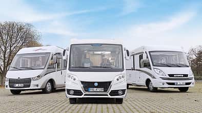 Integrierte Carthago Chic C-Line, Knaus Sun i und Hymer B 678 Premium Line