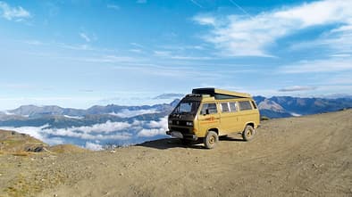 VW Syncro-T3 auf dem Monte Jafferau