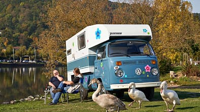 Mobile Menschen Tischer