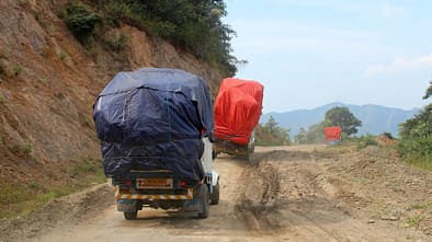 Mobile Menschen in Asien