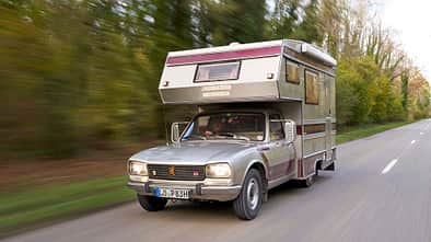 Camping Oldtimer Peugeot 505