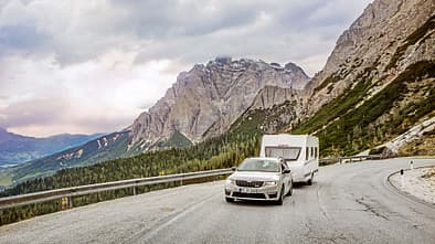 Schmale Reisecaravans