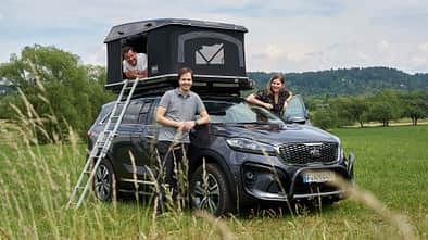 Kia Sorento-Dachzelt-Test  