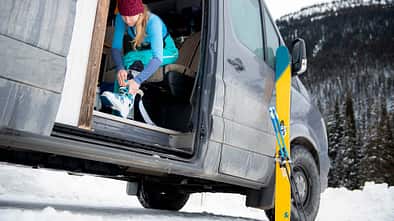 Vanlife, Wintercamping, Wintersport