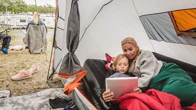 Streaming beim Camping