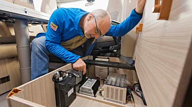 So testet Promobil Bordtechnik