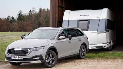 Zugwagentest Skoda Octavia Scout